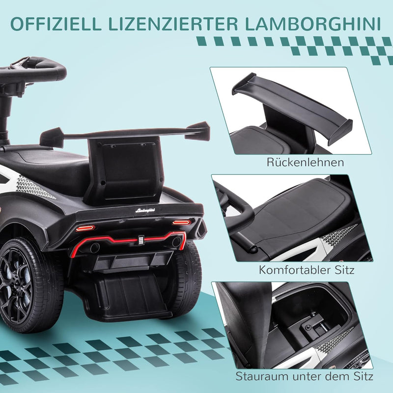 AIYAPLAY Rutschauto, Kinderfahrzeug, Rutschfahrzeug mit Stauraum, Hupe und Motorgeräusch, Kinderauto
