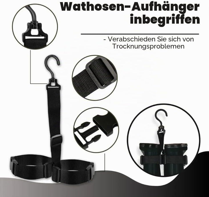 DaddyGoFish Wathose Für Kinder Und Erwachsene, Wathose Zum Angeln Und Jagen Mit Einer Tasche Und Ein