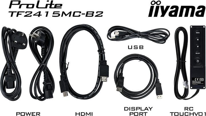 iiyama Prolite TF2415MC-B2 60,5 cm (23,8") VA LED-Monitor Full-HD Open Frame 10 Punkt Multitouch kap