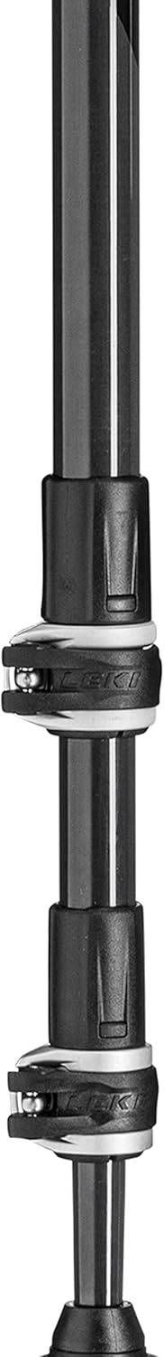 LEKI Legend Black Carbon Verstellbarer leichter Wanderstock (einzeln) für Trekking & Wandern natural