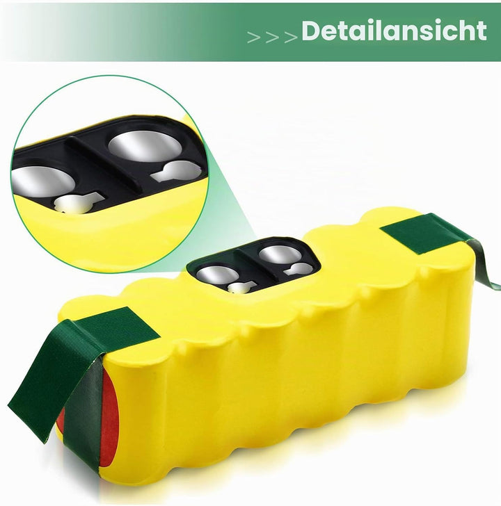 14.4V 4.5Ah Ersatzakku für irobot roomba Akku 4500mAh NI-MH R3 500 600 700 800 Serie Staubsaugerbatt