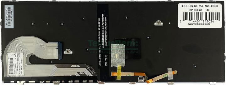 TellusRem ersatztastatur Spanisch Hintergrundbeleuchtung für HP 840 G5, 840 G6, 745 G5, 745 G6, ZBoo