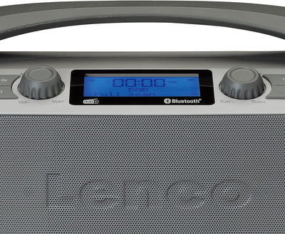 Lenco DAB+ Baustellenradio Bluetooth 5.0 FM Empfänger IP54 Wasserdicht 15 Watt RMS Akku mit 5000mAh