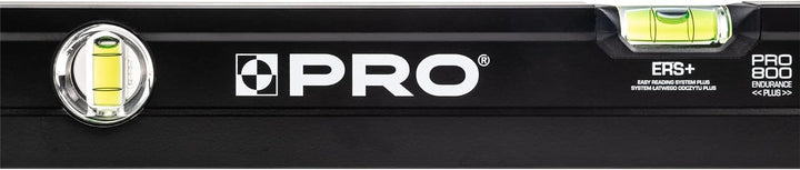 PRO800 Wasserwaage 60cm einseitig gefräst mit Ergonomischen Profil - ERS+ (Easy Reading System) Präz