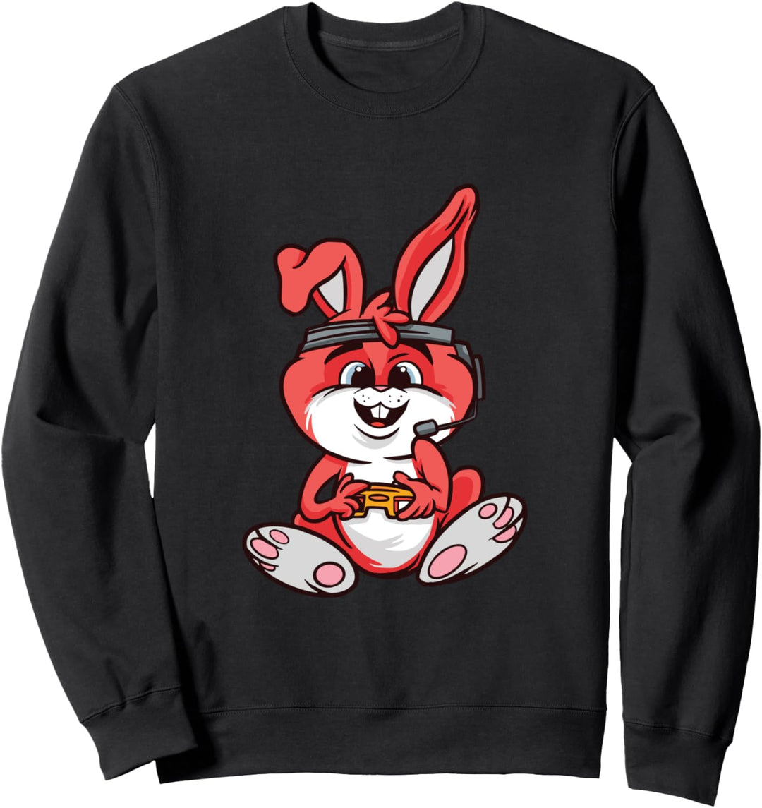 Gamer Bunny - Spielender Hase Sweatshirt