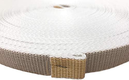 DIWARO® Wende-Rolladengurt; Jalousiegurt; Gurtband | Gurtbreite 22 mm | 25m Rolle | grau-beige