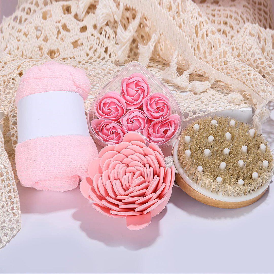 SPA LUXETIQUE Beauty Set für Frauen-Bade Geschenkset 15tlg Geburtstagsgeschenk mit Duschgel,Geräumig