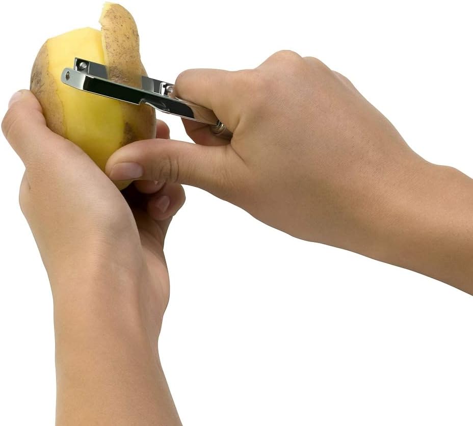 WMF Profi Plus Kochfeldschaber 19,5 x 5 cm & Profi Plus Kartoffelschäler Pendelklinge 19 cm, Pendels