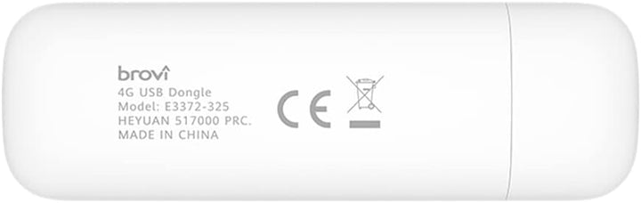 Zowee 4G LTE USB-Dongle-CAT4, Download-Geschwindigkeit bis zu 150 Mbps, Plug & Play,weiss