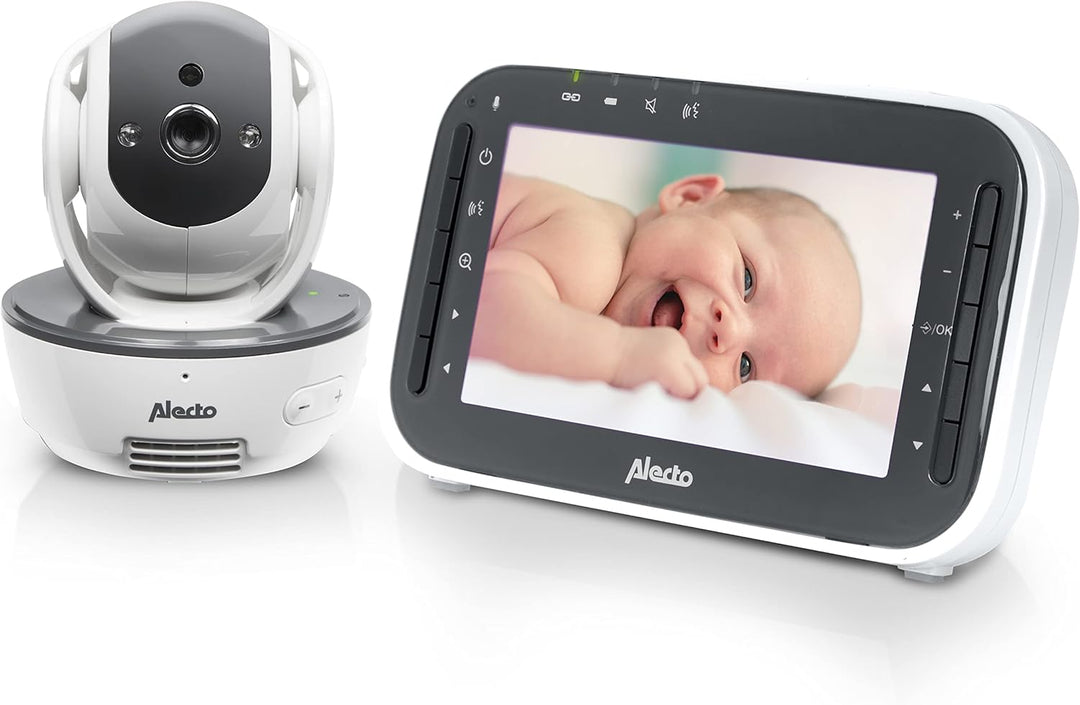 Alecto DVM200MGS Funk Babyphone steuerbarer Kamera - 100% störungsfreie Babyfon - Indoor Baby Monito