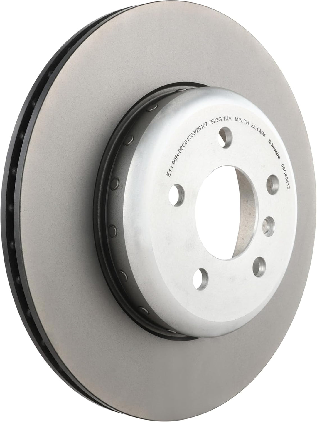 Brembo 09.C404.13 - Hintere Verbund-/Schwimm-Bremsscheibe mit UV-Lackierung - 1 Bremsscheibe