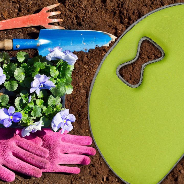 Relaxdays Kniekissen Garten Arbeit, Kniehilfe, schonendes Polster, universal, Griff, weiche Kniematt