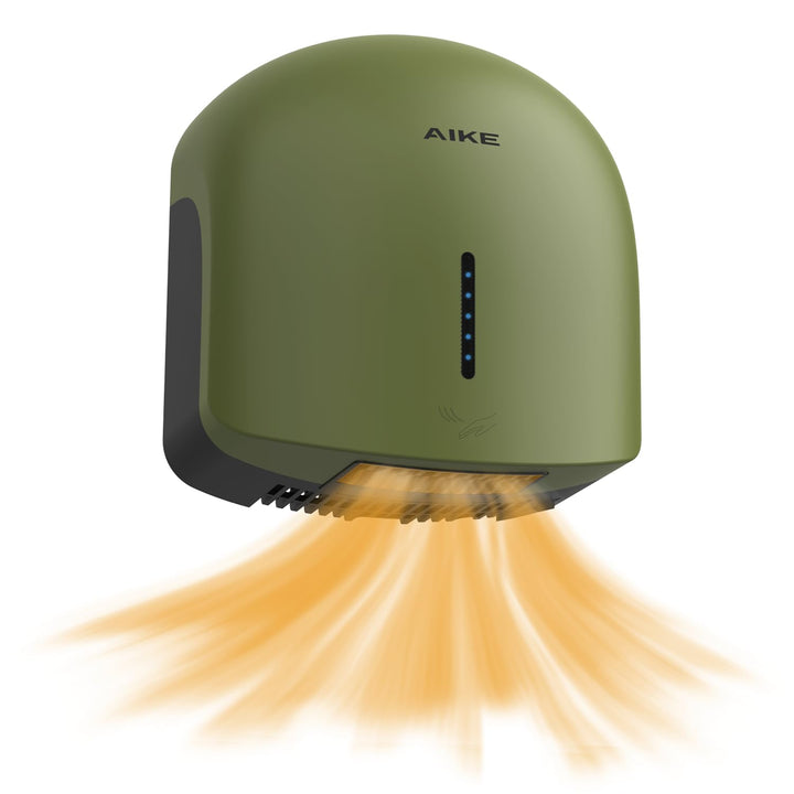 AIKE GentleAir Warmluft Handtrockner, Leise für Zuhause & Bäder, AC220V-240V, Wald Grün, Wald Gr