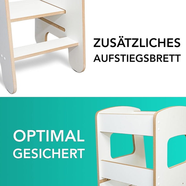 Lernturm für Kinder & Kleinkinder - Tritthocker für Kleinkinder - Küchenhelfer Kinder - Kinderlerntu