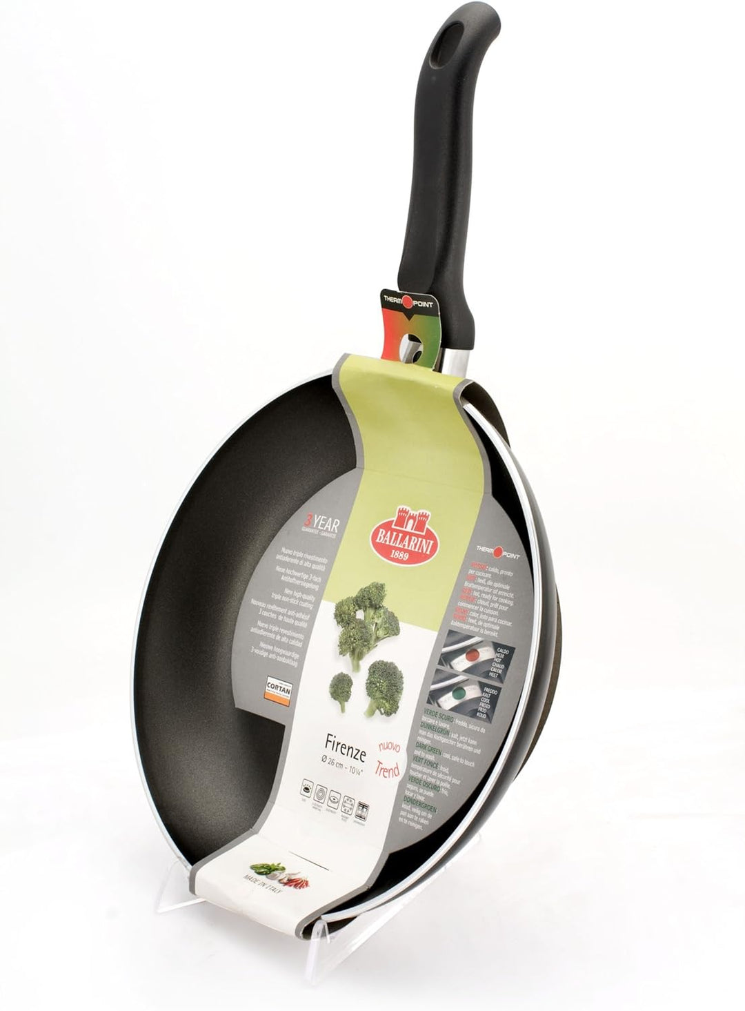 Ballarini Firenze Bratpfanne 1 Griff, Cortan, Schwarz, Durchmesser 26 cm