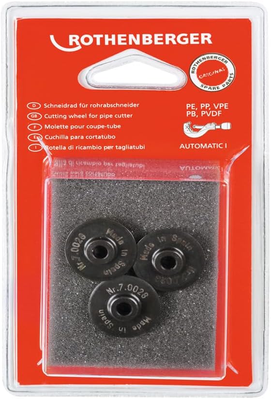 ROTHENBERGER Schneidrad für TC 42 PRO PVC, 3St. | 070028D | Ersatzschneidrad, Schneidrad, Schneidera
