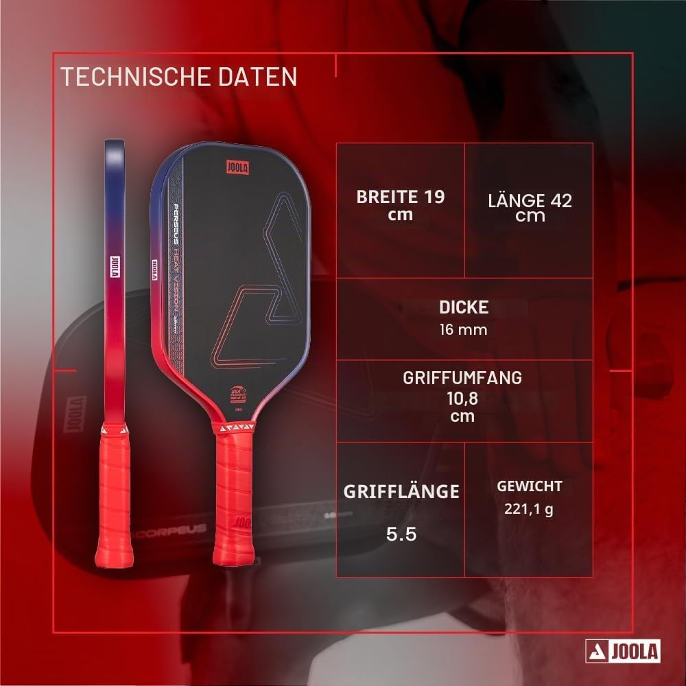 JOOLA Vision/Double Vision Pickleball-Paddel,SK-Folie zur Reduzierung von Vibrationen, USAP-genehmig
