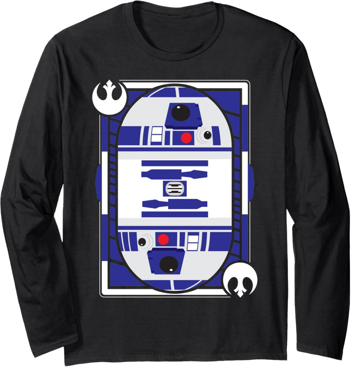 Star Wars R2-D2 Card Portrait Langarmshirt