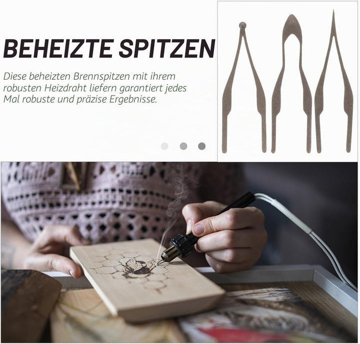 6 Stk Pyrograph-stiftspitze Werkzeug Ersatz Für Pyrographie-spitzen Bausatz Für Holzverbrennung Holz