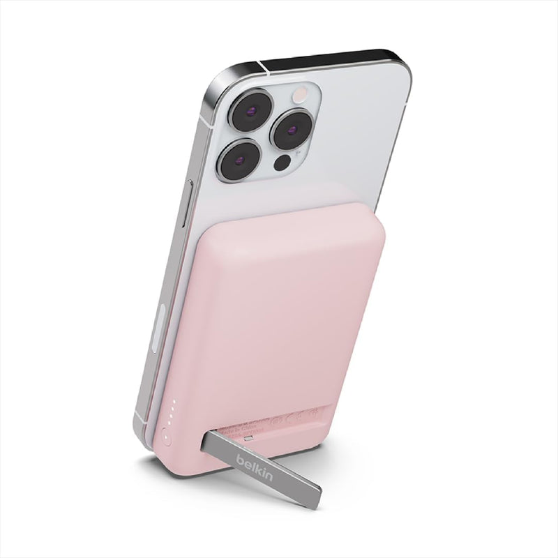 Belkin magnetische 5000-mAh-Powerbank, externer Handy-Akku, kompatibel mit MagSafe, mit Passthrough-