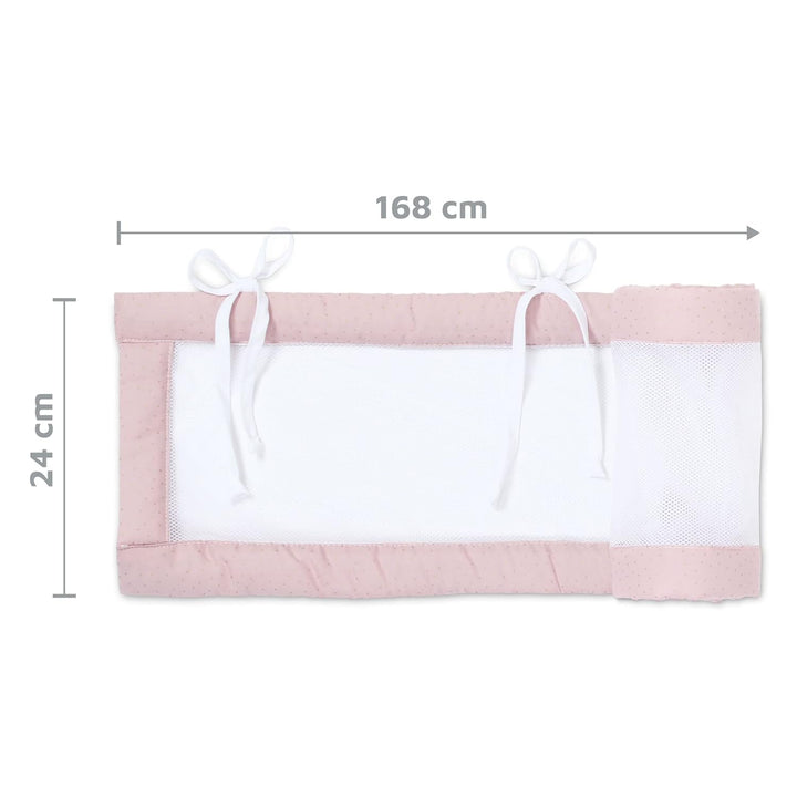 babybay Nestchen Mesh Royal passend für Modell Maxi, Boxspring, Comfort und Comfort Plus, rosé Glitz