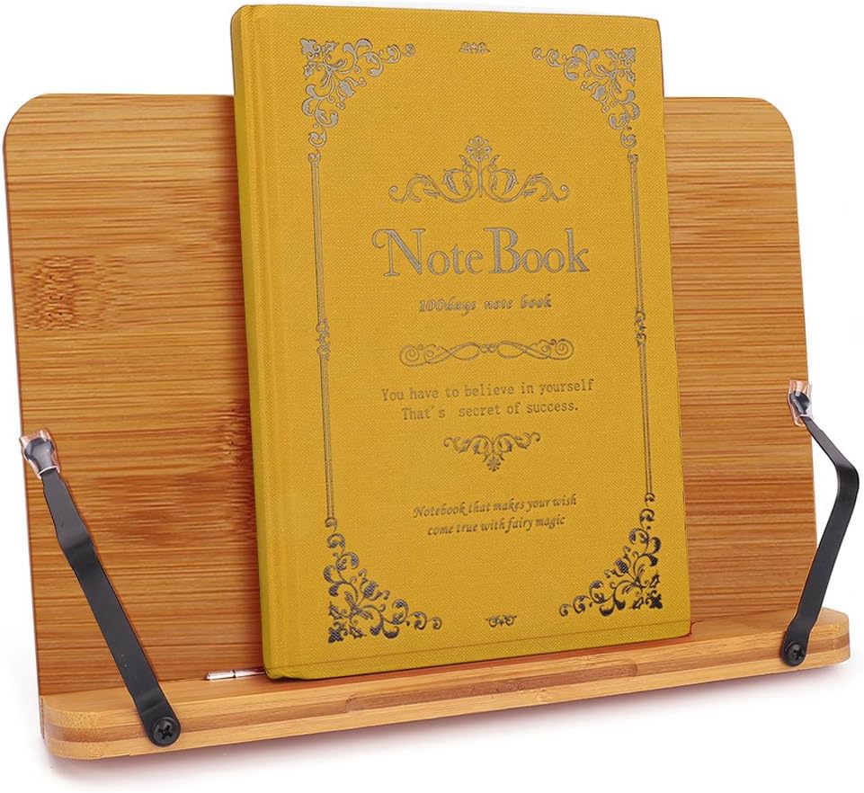 wishacc Holz einstellbar faltbar Leseständer/Buchhalter/Kochbuchhalter/Cookbook stand/Book rest/Büch