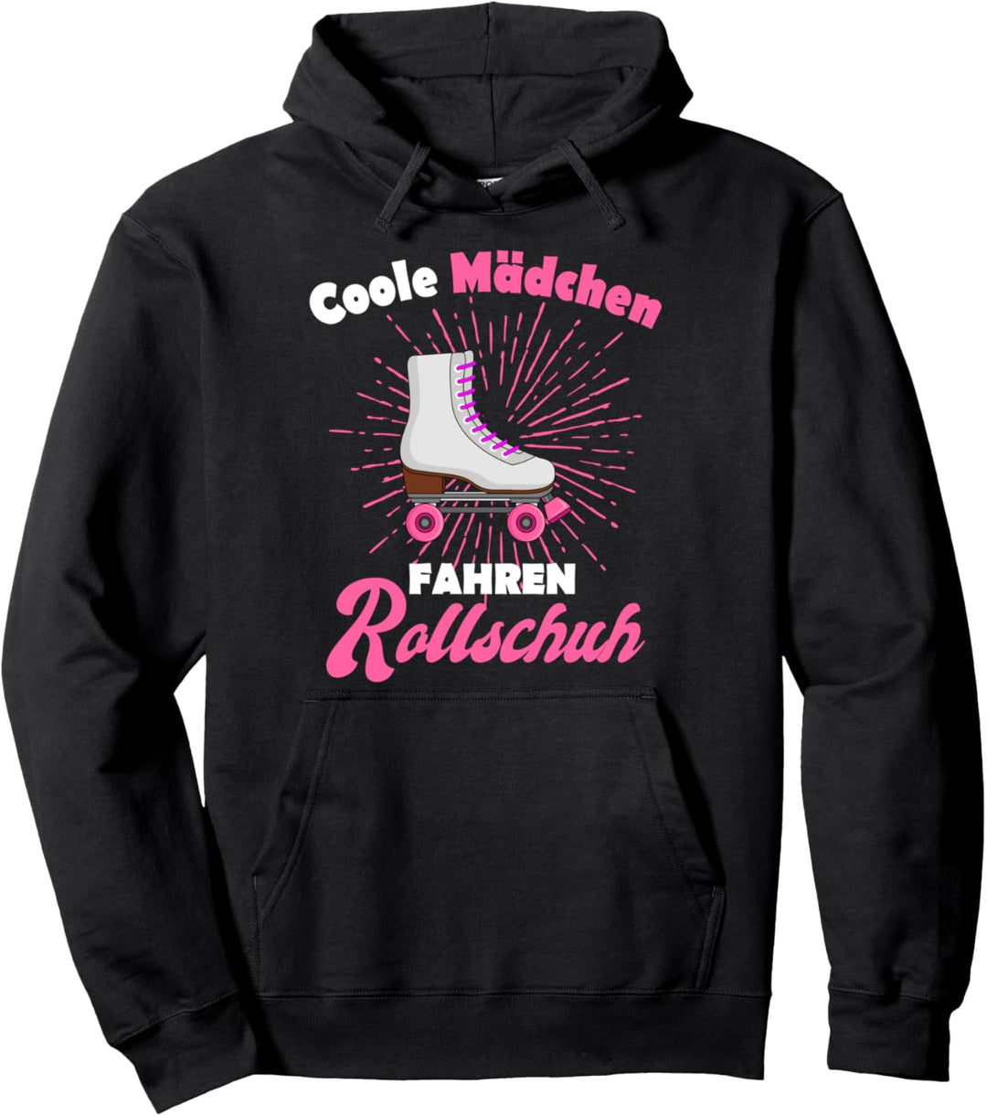 Coole Mädchen fahren Rollschuh Roller Girl Geschenk Pullover Hoodie