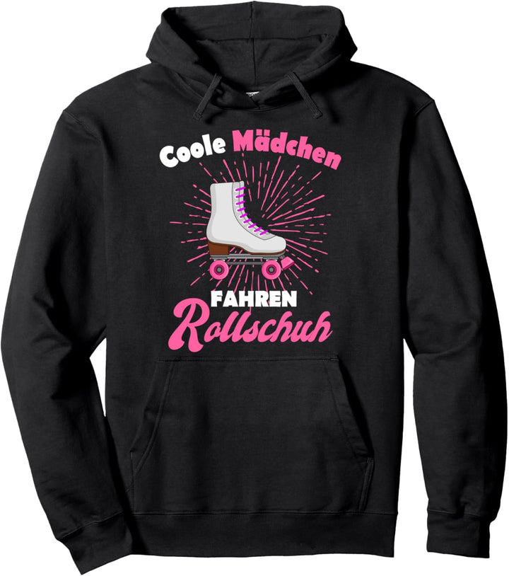Coole Mädchen fahren Rollschuh Roller Girl Geschenk Pullover Hoodie