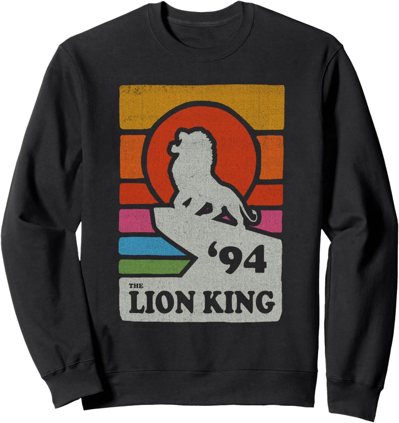 Disney The Lion King Pride Rock Retro Line Art Poster Sweatshirt