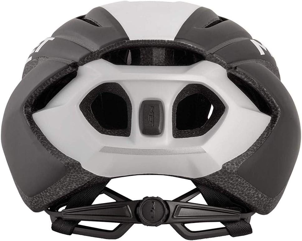 Met Fahrradhelm Strale schwarz weiss L (58-62) Unisex Erwachsene Mehrfarbig