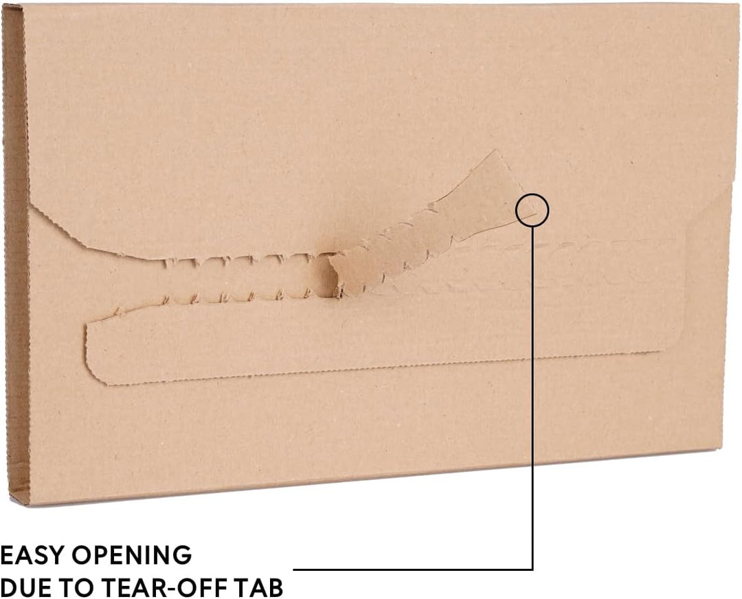 Buchverpackung 25 Stück selbstklebend, 600 x 400 x 10-85 mm, Universal Wickelverpackung 25 Stück 600