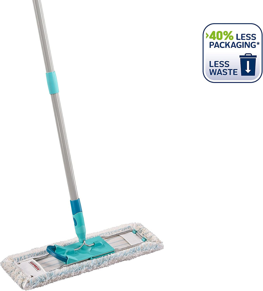 Leifheit Bodenwischer Profi XL Cotton Plus, Wischmopp mit waschbarem Bezug Fliesen Eco Verpackung, F