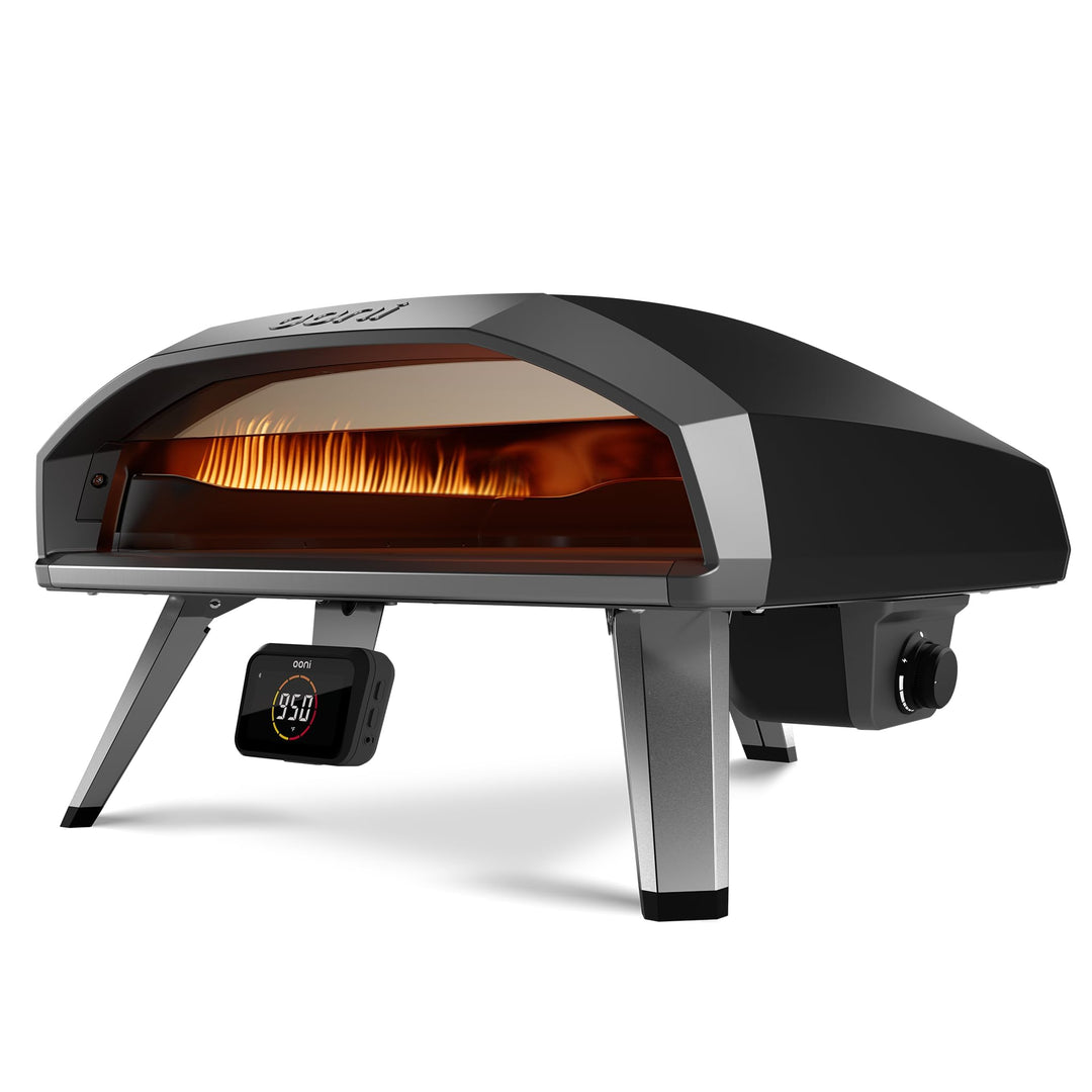 Ooni Koda 2 Pro 18" Gas Pizzaofen – Schwarzgrau – Gas Pizzaofen mit 2 Kochzonen – Kompakt &amp; Tragbare