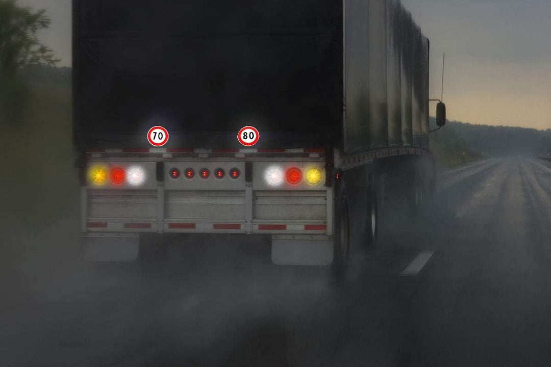 4R Quattroerre.it 1545/40 Selbstklebende Geschwindigkeitsbegrenzung 70 und 80 km/h, EU genehmigt