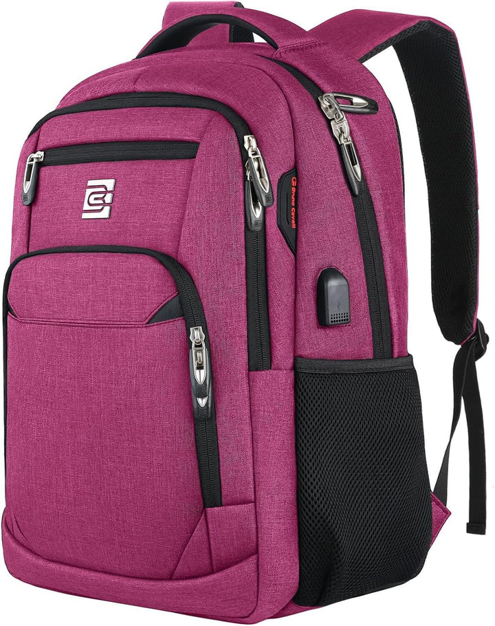 marcello Rucksack Damen,Laptop Rucksäcke mit USB-Ladeanschluss für Arbeit Schule Uni Schulrucksack f