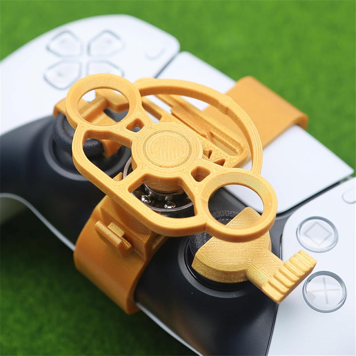 LICHIFIT Mini-Lenkrad für PS5-Rennspiel-Controller, Fahrsimulator, 3D-Druck-Lenkrad für PlayStation