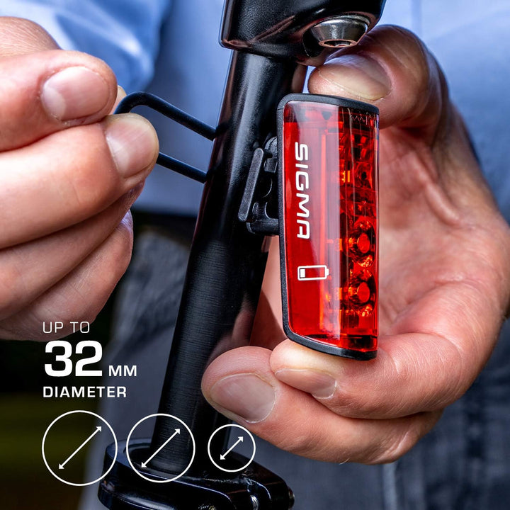 SIGMA SPORT - Blaze | LED Fahrradlicht | StVZO zugelassenes, akkubetriebenes Rücklicht mit Bremslich