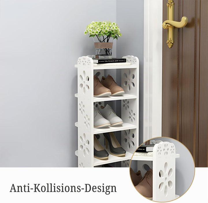 Dripex Schuhregal Standregal 5 Ablagen Schuhablage Schuhständer Schuhschrank multifunktional Standre