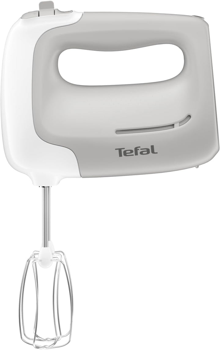 Tefal Handmixer Prep'Mix HT450B | 450 W | 5 Geschwindigkeiten | 2 Schneebesen und 2 Knethaken aus Ed