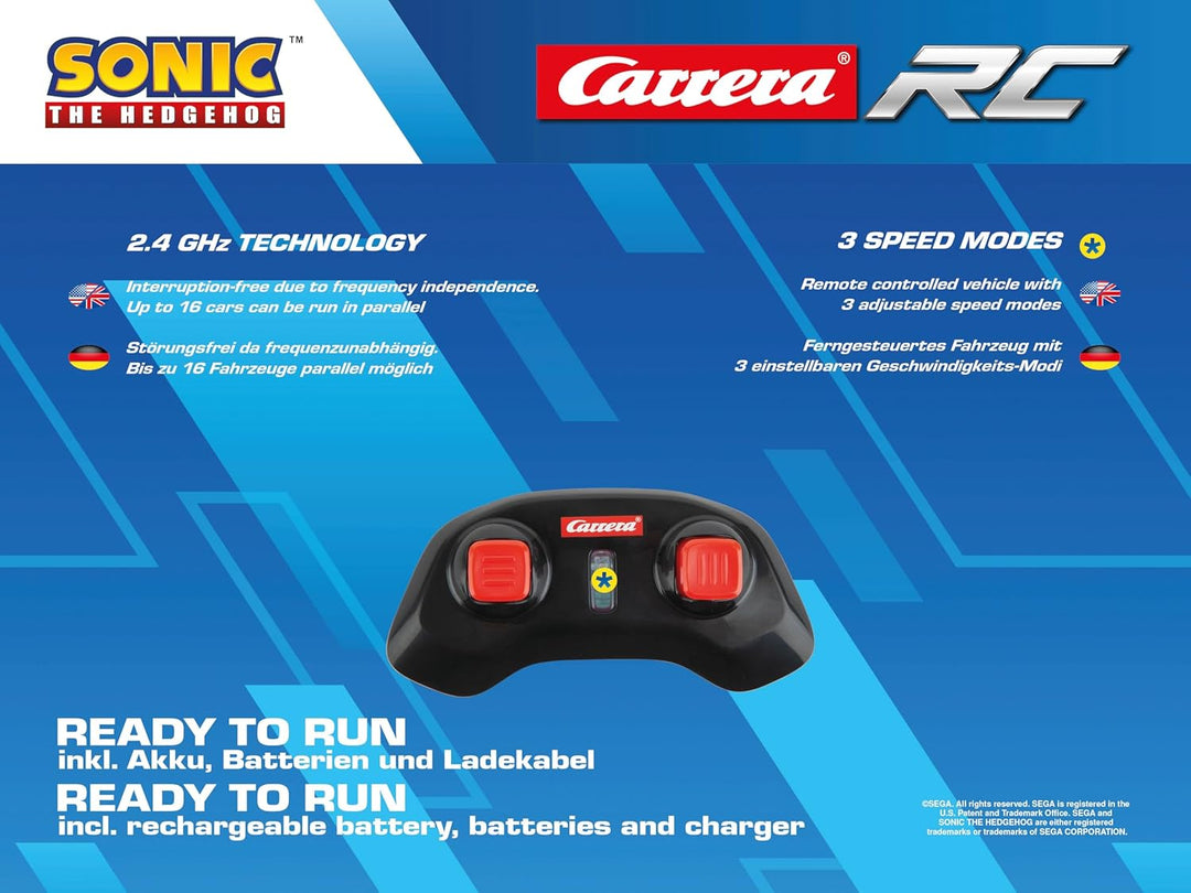 Carrera - 370430022 - Team Sonic Racing Mini RC - Sonic 1:43