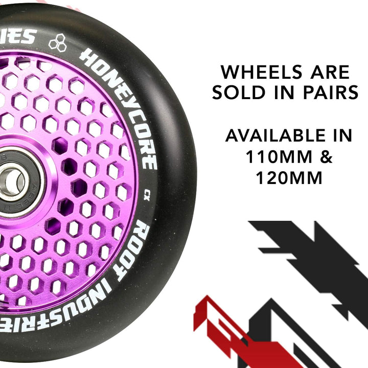 Root Honeycore Scooter-Räder Lila 120mm, Lila 120mm