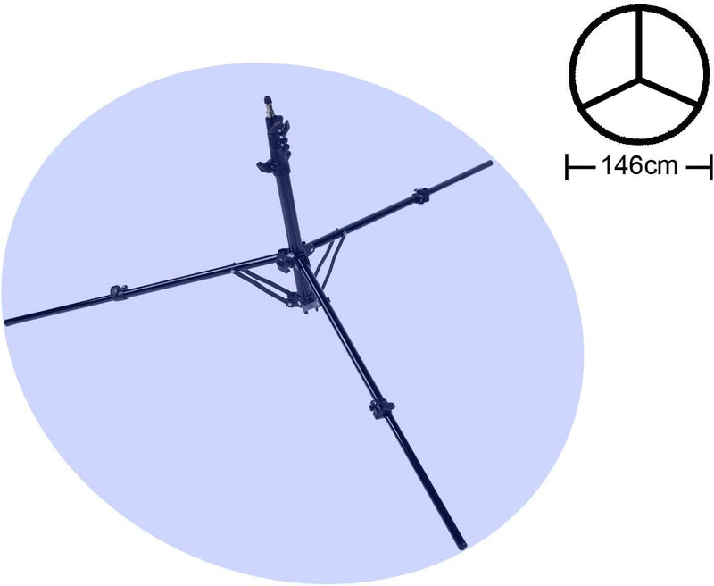 TINKTEEK Lotus kompakt Stativ Lichtstativ Lampenstativ, 1/4 Zoll Gewinde, Stativbeine Ausziehbar, 49