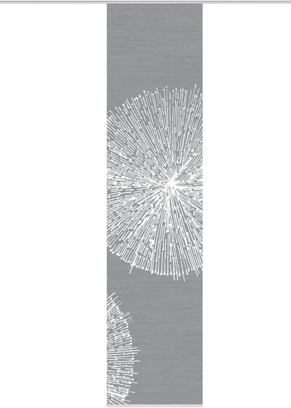 VISION S 84559 | Schiebegardine CRESTON III | halb-transparenter Stoff in Bambus-Optik | 260x60 cm |