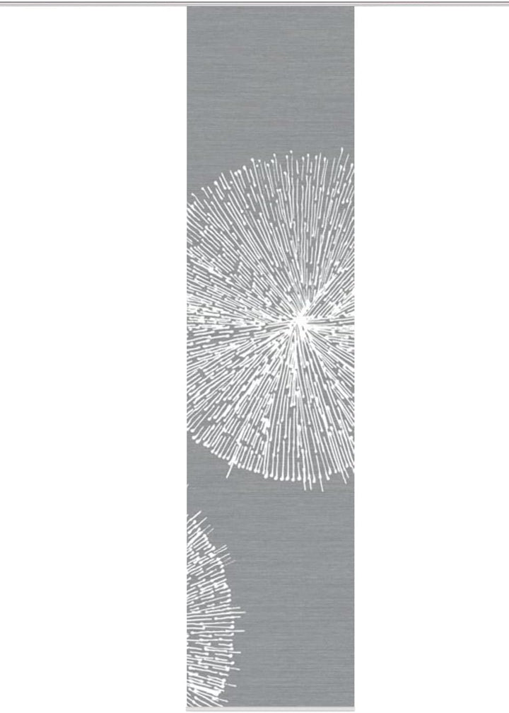 VISION S 84559 | Schiebegardine CRESTON III | halb-transparenter Stoff in Bambus-Optik | 260x60 cm |