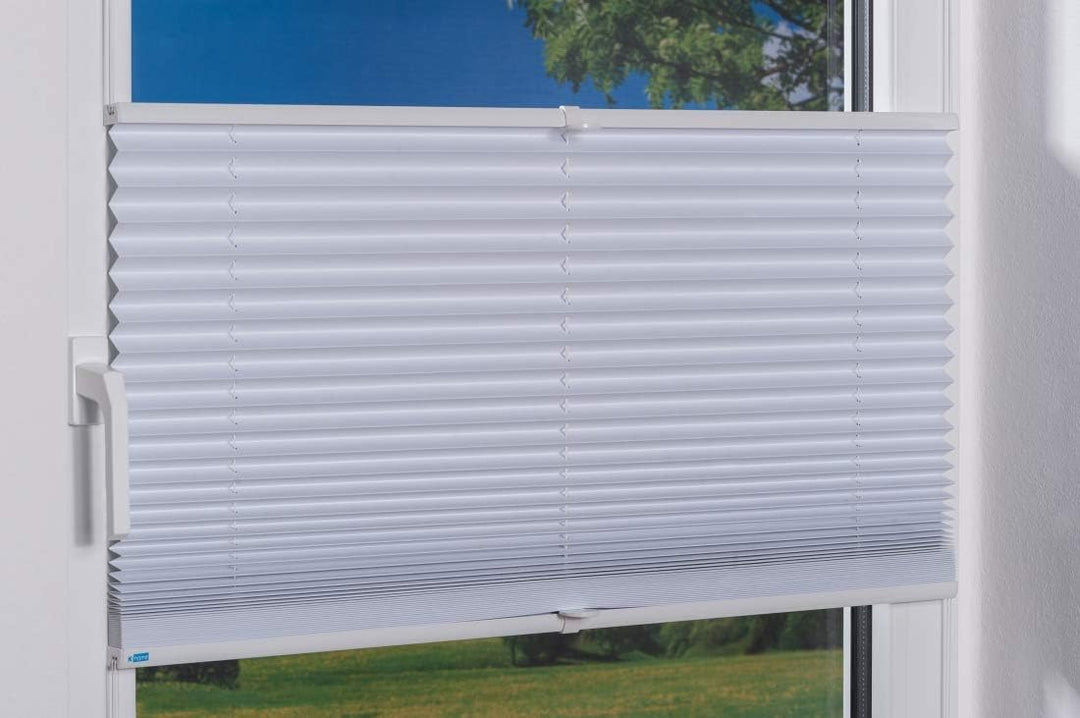 K-home Klemmfix-Plissee Palma Weiss 70 x 210 cm +++Verdunklung+++ 70 x 210 cm Weiss, 70 x 210 cm Wei