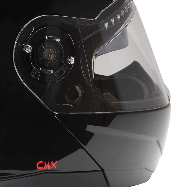 Klapphelm, Integralhelm mit Sonnenvisier von CMX Spacer schwarz glänzen in den Grössen M