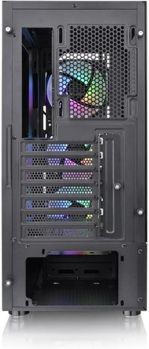 Thermaltake View 200 TG ARGB Motherboard Sync ATX gehärtetes Glas Mid Tower Computergehäuse mit 3 x