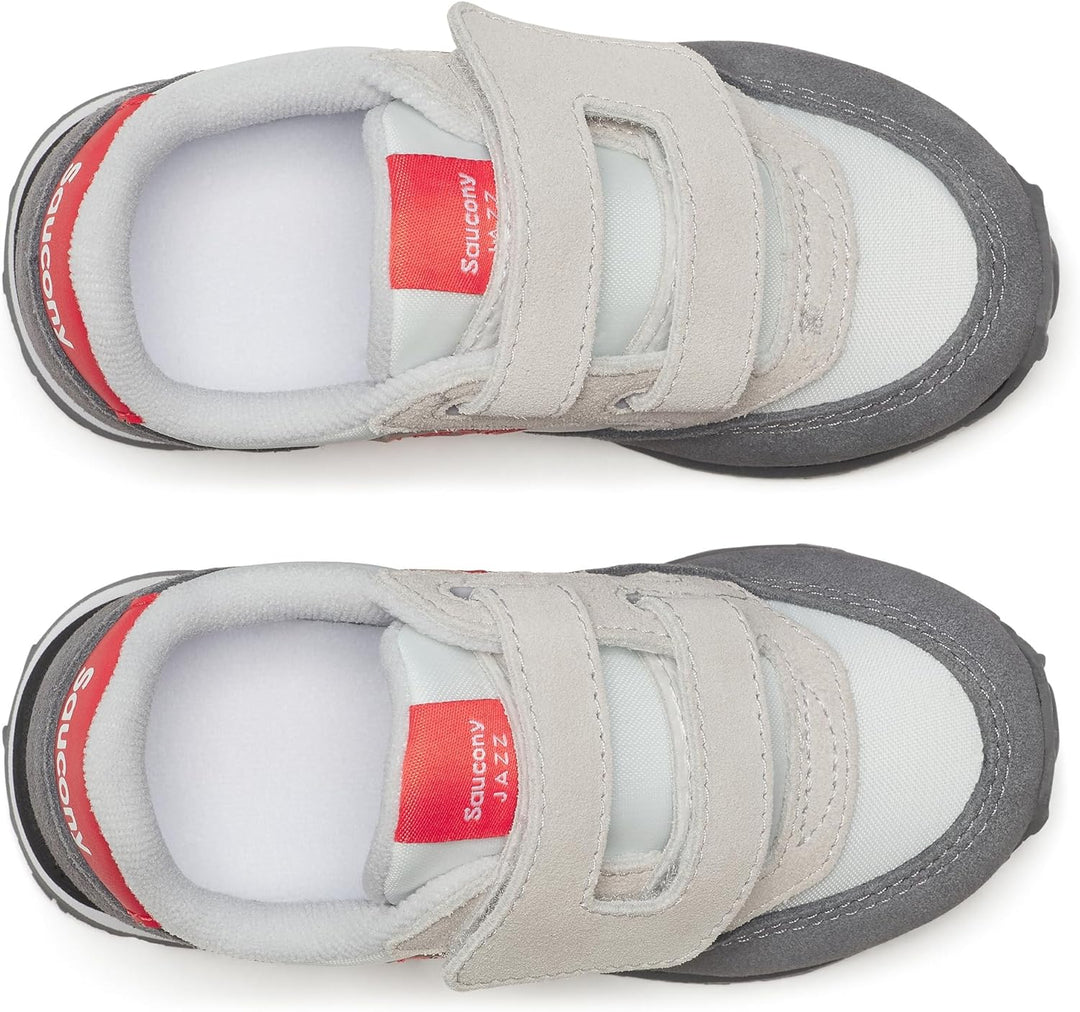 Saucony Jazz Original Vintage Herren Sportschuhe 46.5 EU Weiss Grau Rot, 46.5 EU Weiß Grau Rot