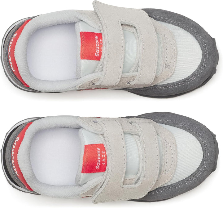 Saucony Jazz Original Vintage Herren Sportschuhe 46.5 EU Weiss Grau Rot, 46.5 EU Weiß Grau Rot