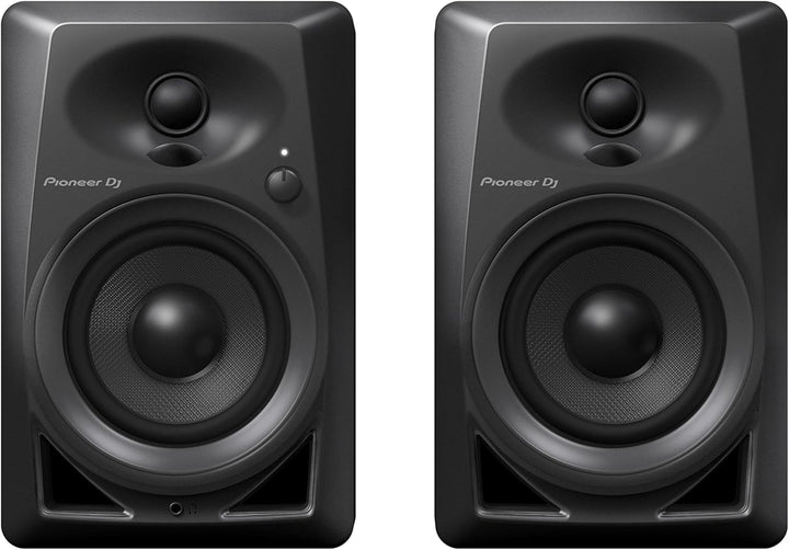 Pioneer DJ DM-40 Studiomonitore, Schwarz Schwarz 4'' Wired Single, Schwarz 4'' Wired Single